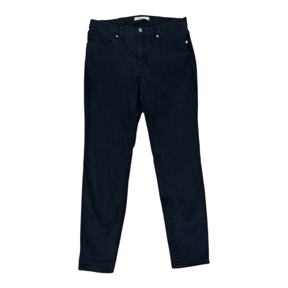 MADEWELL 9" High-Rise Skinny Jeans Black Wash Lunar Classic Denim 29 90’s Crop - Picture 5 of 8